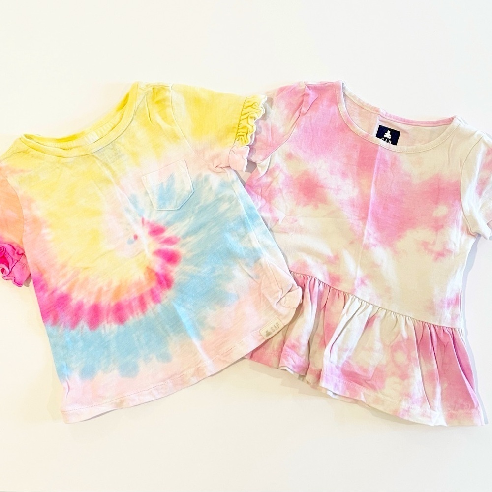 GAP 18-24M short sleeve tie dye tees
